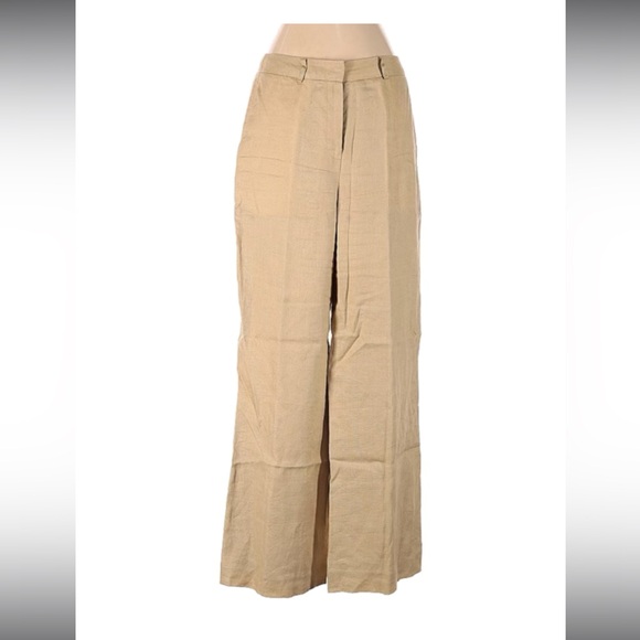 Brooks Brothers Pants - Brooks Brothers Tan/Beige Linen Pants 4
